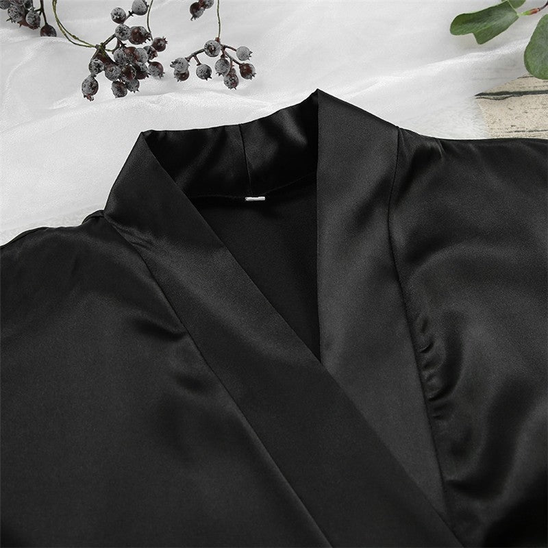 Feathered Silk Nightgown for Women - Long and Loose-Fitting