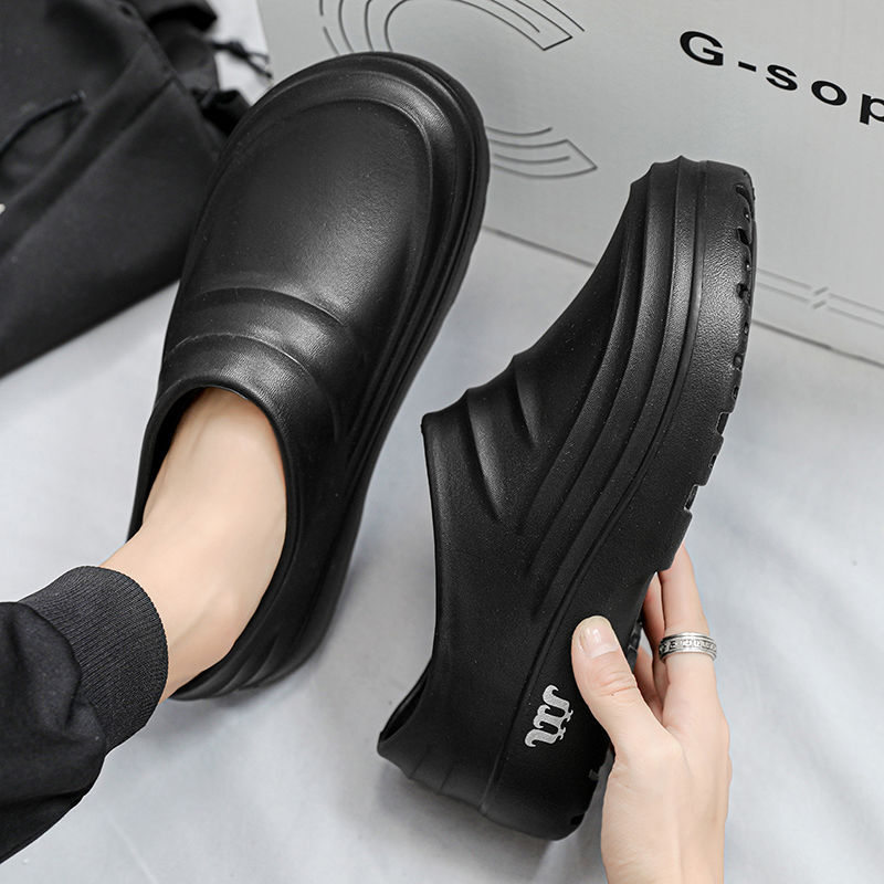 Professional Non-Slip Chef & Medical Work Shoes for Men - Waterproof EVA Comfort Footwear