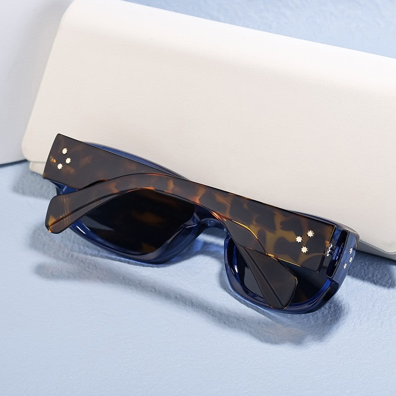 UV400 Unisex Full Square Frame Polarized Sun Protection Eyewear Sunglasses