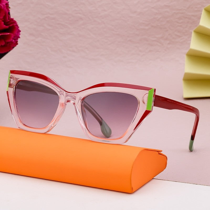 Fashion Eye Cat Full Frame Outdoor UV400 Sun Protection Eyewear Sunglasses