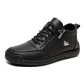 Women's Hand-Stitched Microfiber Flat Shoes | Buckle Casual Comfort Flats for Fall & Winter
