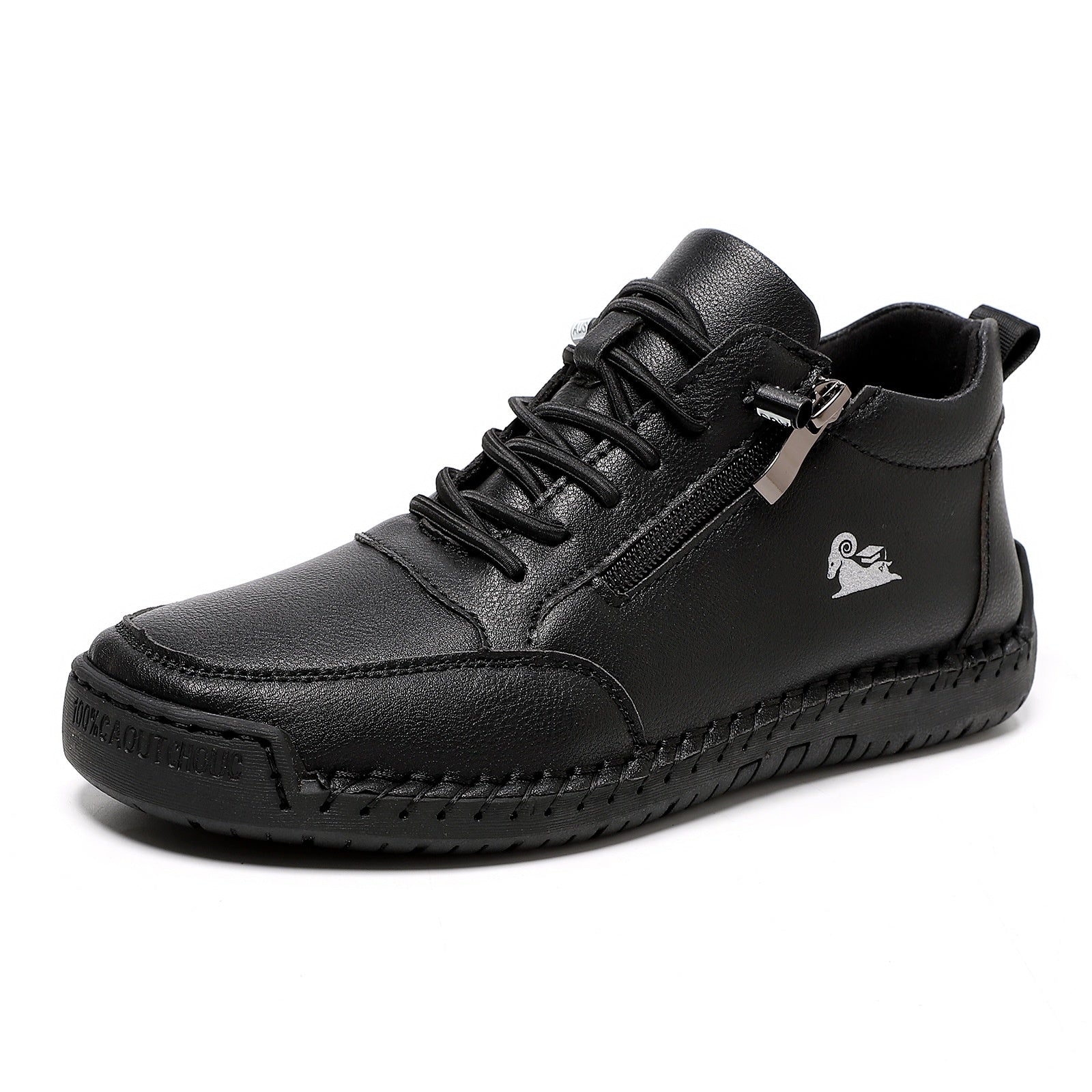 Women's Hand-Stitched Microfiber Flat Shoes | Buckle Casual Comfort Flats for Fall & Winter