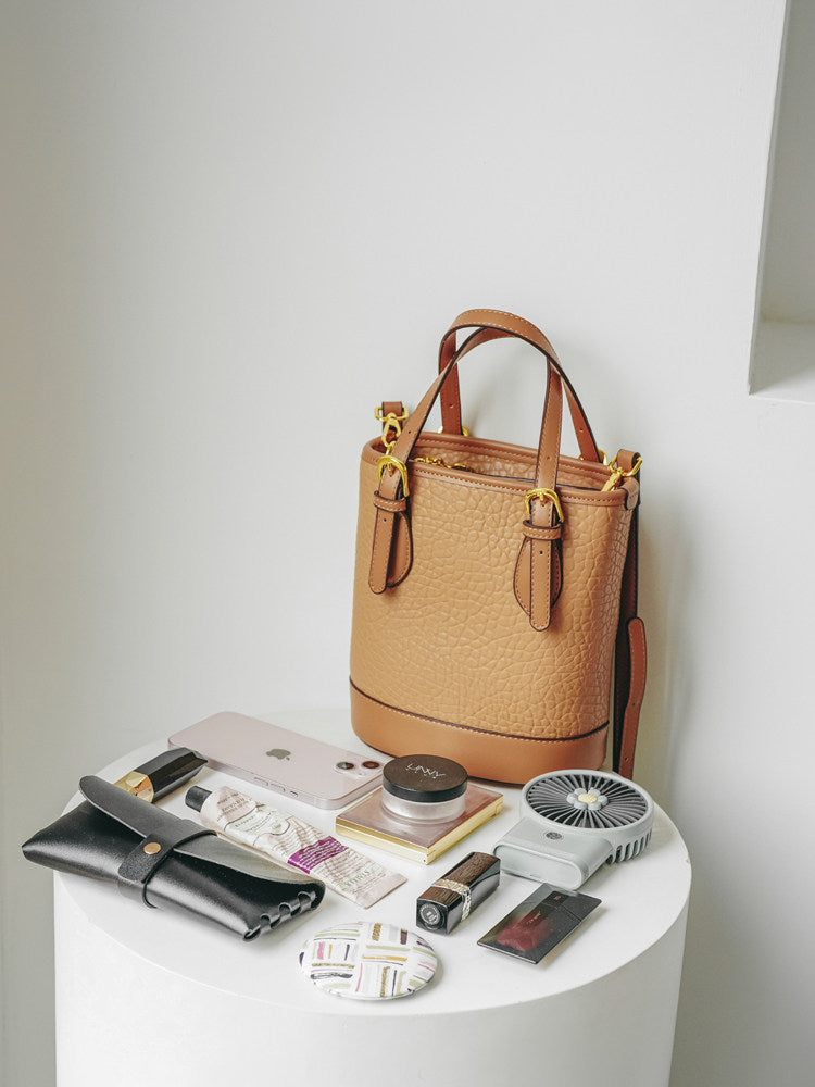 Women's PU Leather Crossbody Bag – Waterproof Color-Block Shoulder Bag for Fall & Winter