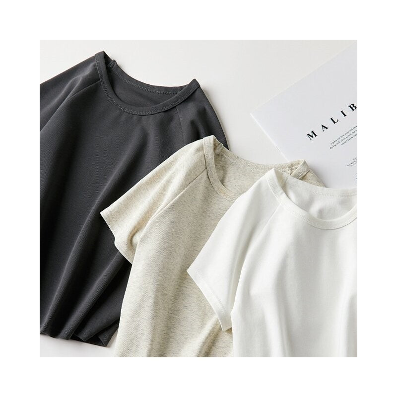 Short Sleeve Cotton Round Neck T-Shirt