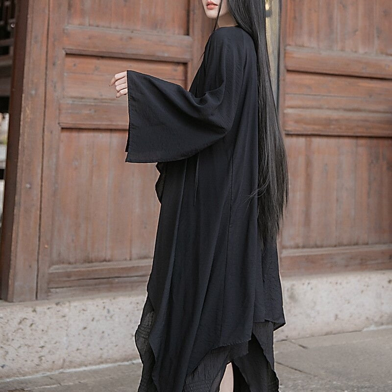 Elegant Zen Cardigan in Unique Solid Color