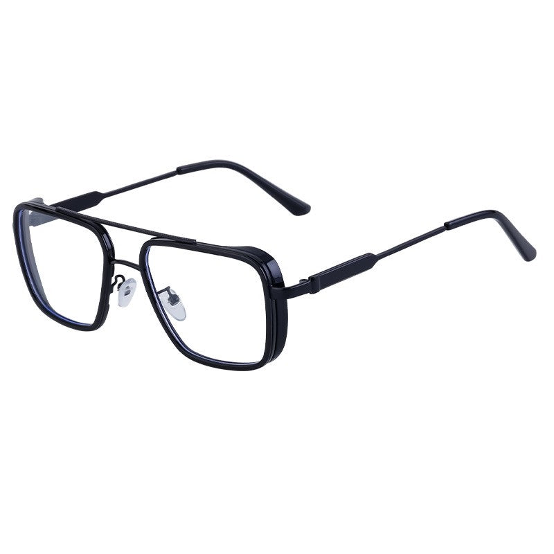Retro Fashion Men's Sunscreen Box Sunglasses