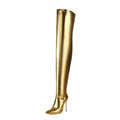 Women's Stiletto Dance Boots – Pointed Toe Ultra High Heel Side Zipper Riding Boots