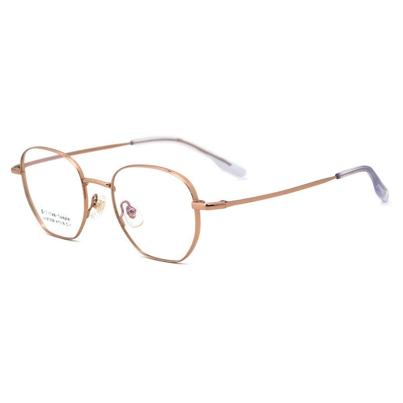 Fashion Lightweight Semi-Titanium Square Optical Glasses