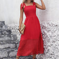 Solid Color Sleeveless Strappy Dress in Trendy Fashion Style
