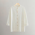 Relaxed Linen Cotton Solid Color Cardigan