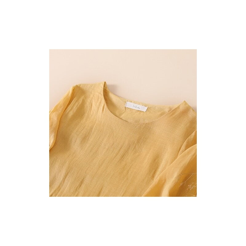 High-Waisted Solid Color Long A-Line Dress