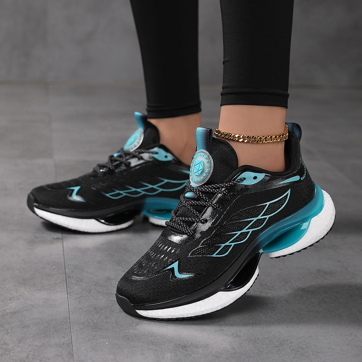 Women's Lightweight Shock-Absorbing Mesh Running Shoes - Breathable Athletic Sneakers