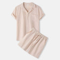 Men's Full Size Button Up Shirt and Shorts Set Plus Size