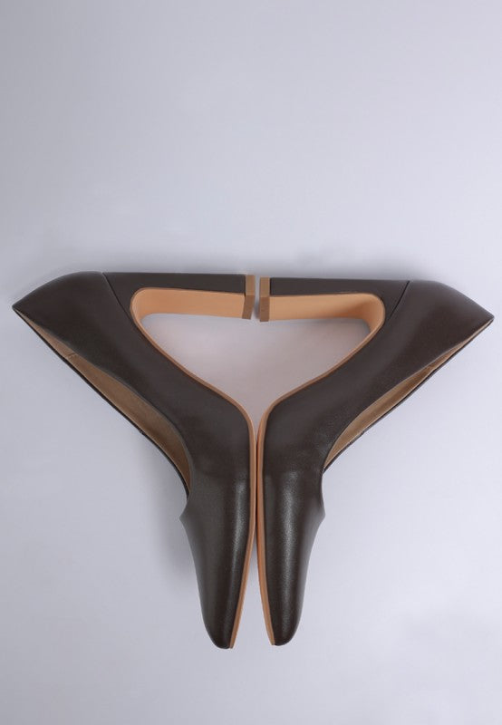 Shacarri Faux Leather Pumps