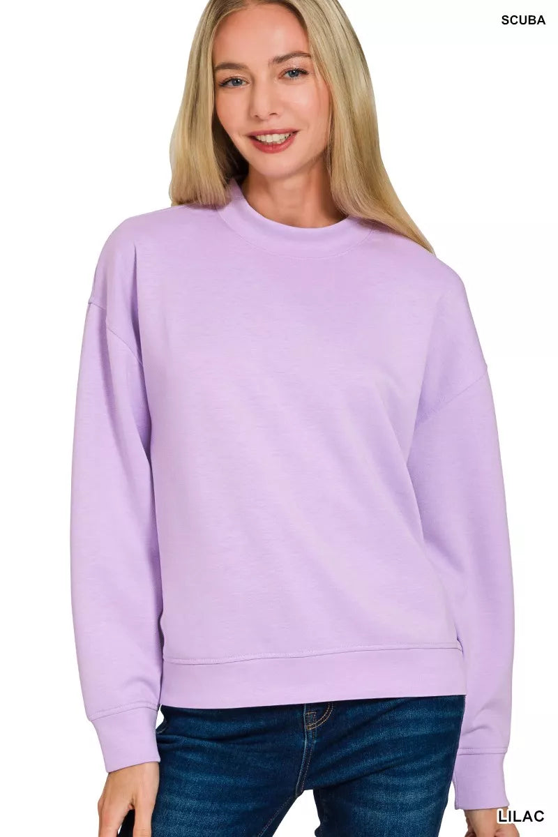 I am a Fashion Junky Scuba Mock Neck Sweatshirt and Joggers Set
