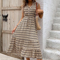 Sure! Here is an optimized title for your clothing product in English:

"Elegant V-Neck Sleeveless Maxi Dress
