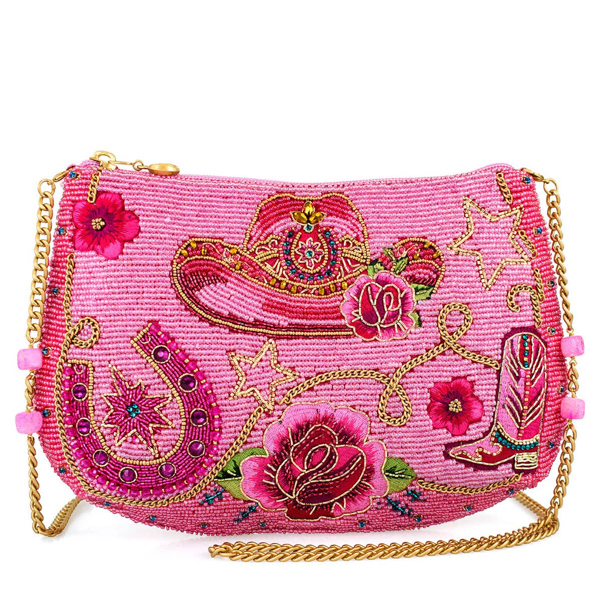 Mary Frances Rodeo Drive Beaded Crossbody Handbag