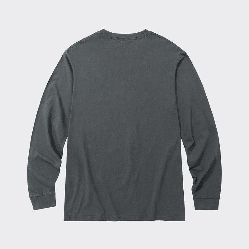 Casual Men's Solid Color Long Sleeve Tee