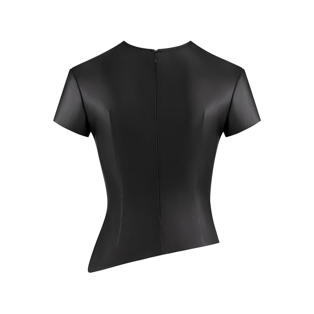 Alchemy Faux Leather Crop Top