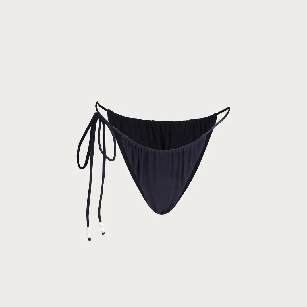 Amalfi Allure Pearls Black Bikini