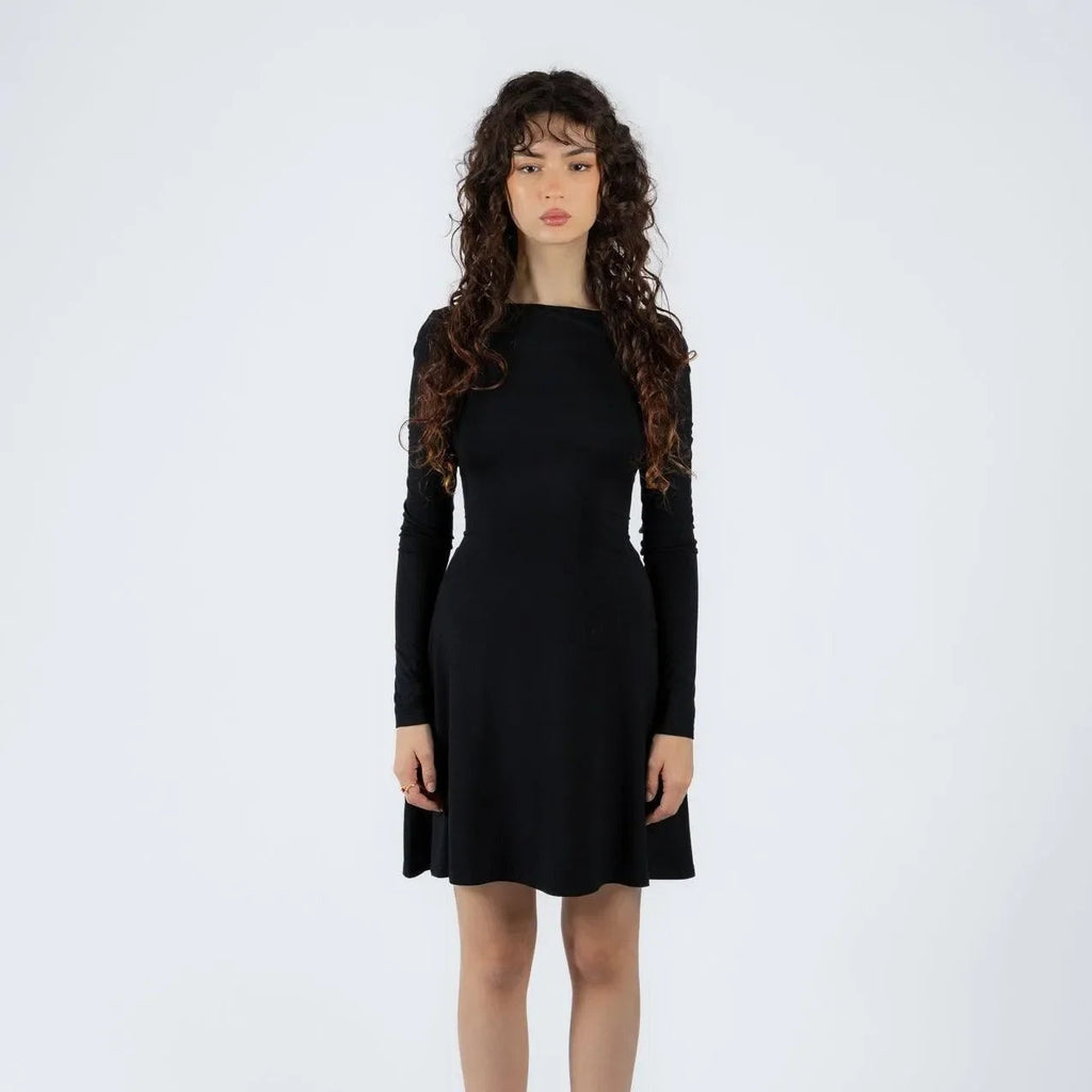 Amelia Bow Backless Mini Dress