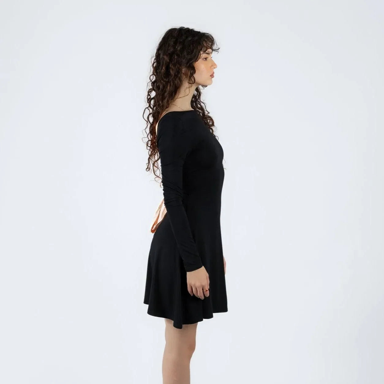 Amelia Bow Backless Mini Dress