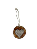 Trish McFerran Heart Encaustic Art Ornament