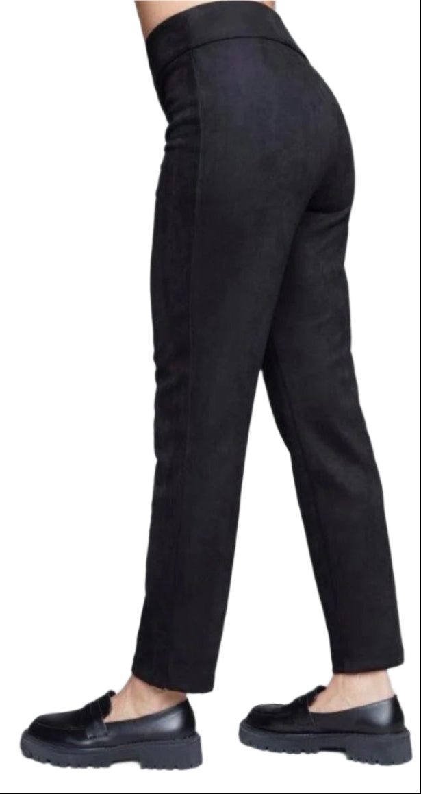 Carré Noir Faux Suede Ankle Crop Pants 7577