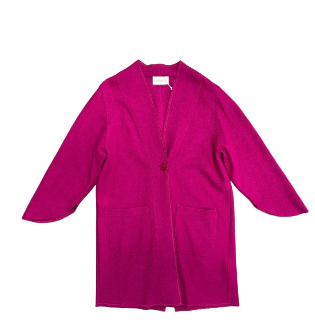 NOEN Fuchsia Longline Wool Jacket 87086