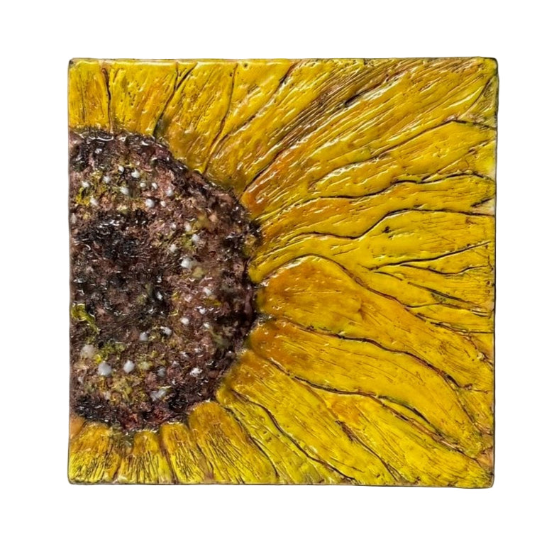 Trish McFerran Sunflower Encaustic Art