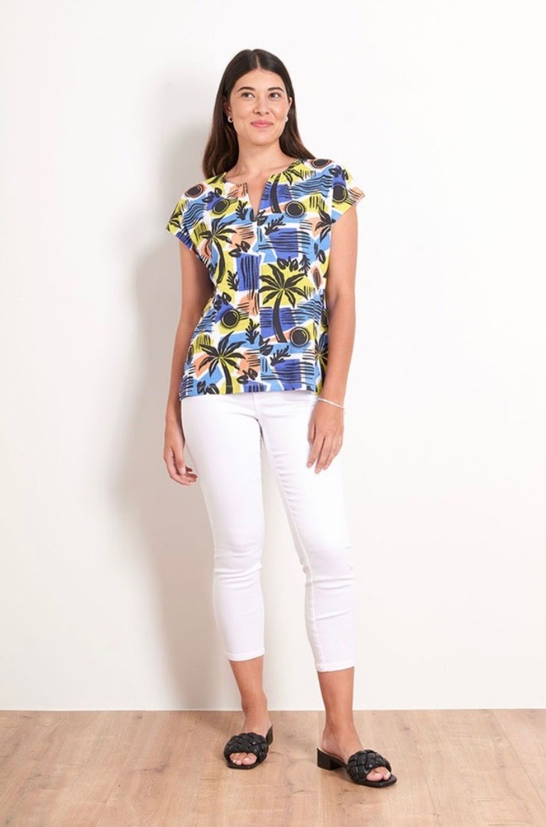 FOIL Roll With It Tee Top 7502