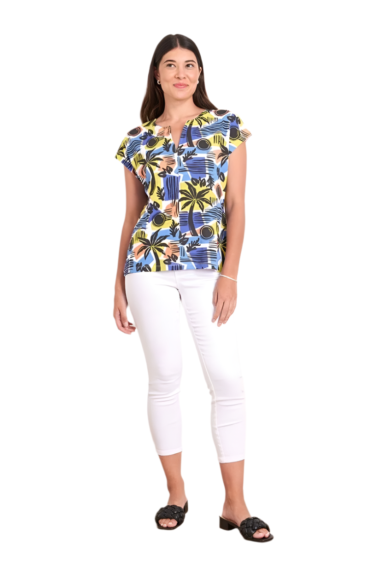 FOIL Roll With It Tee Top 7502