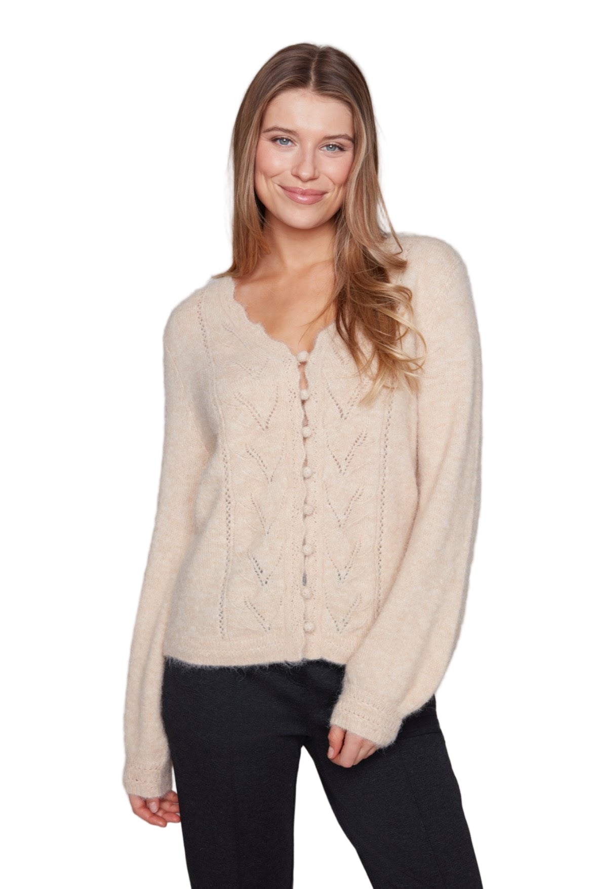 Carré Noir Button Down Cardigan