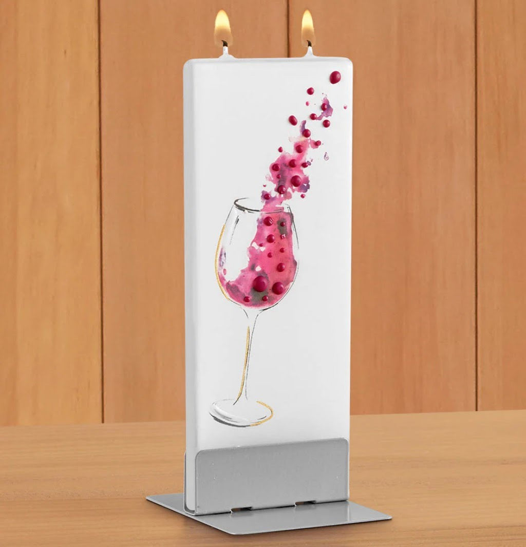 Flatyz Glass of Wine Candle