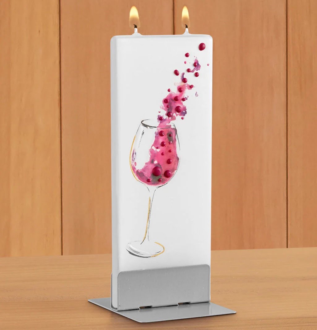 Flatyz Glass of Wine Candle