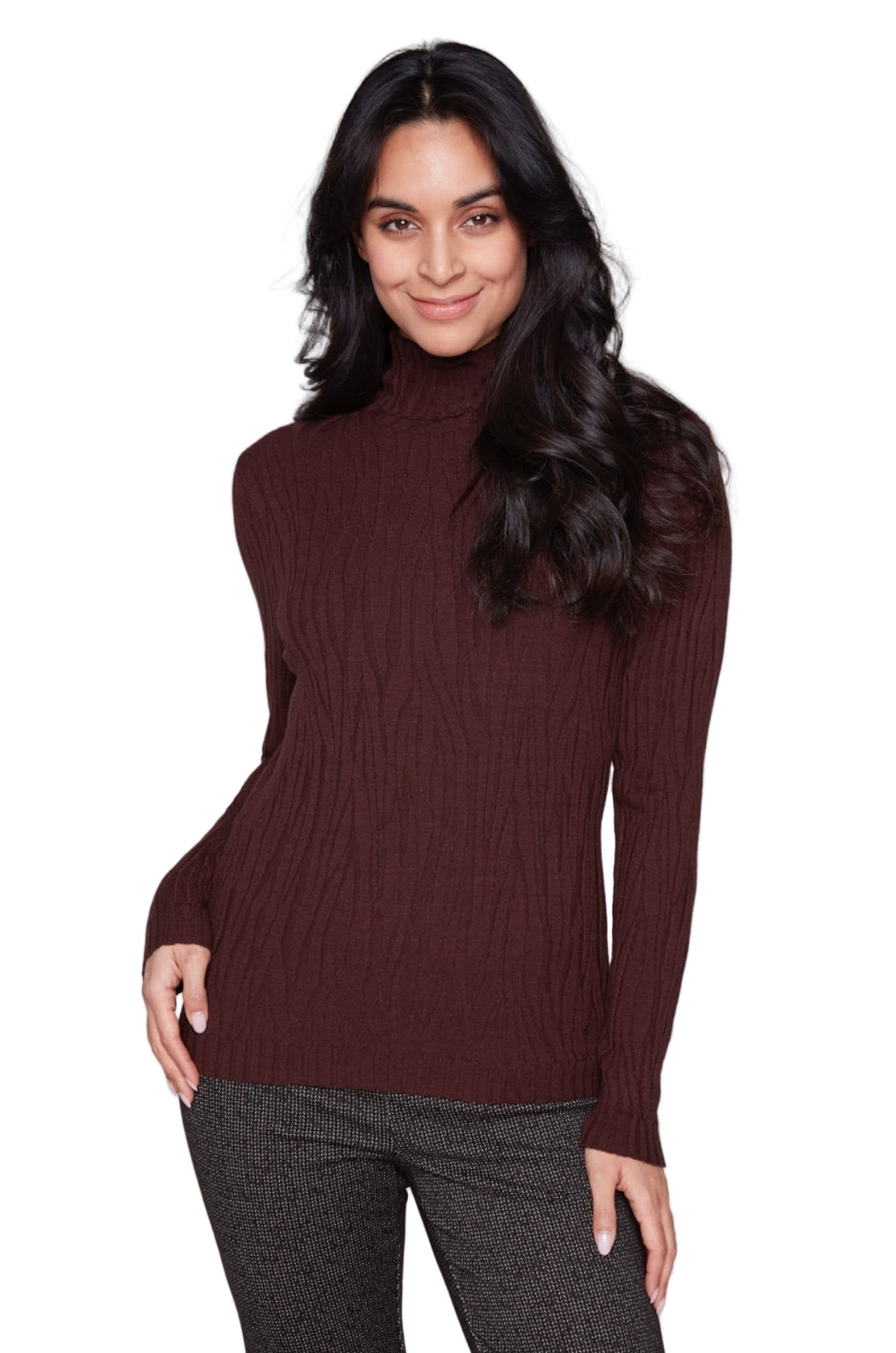 Carré Noir Sleek Ribbed Turtleneck 8210