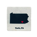 York PA Marble Coaster