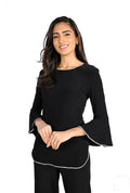 Frank Lyman Black Crystal Top 198008