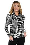 Frank Lyman Houndstooth Top 233358