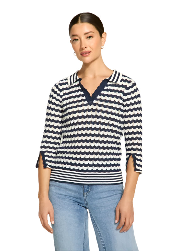 FDJ Polo Neck Nautical Sweater 1456314