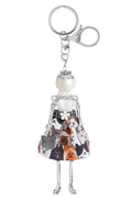 Coco + Carmen Charming Ladies Bag Charm + Key Fob - Kat