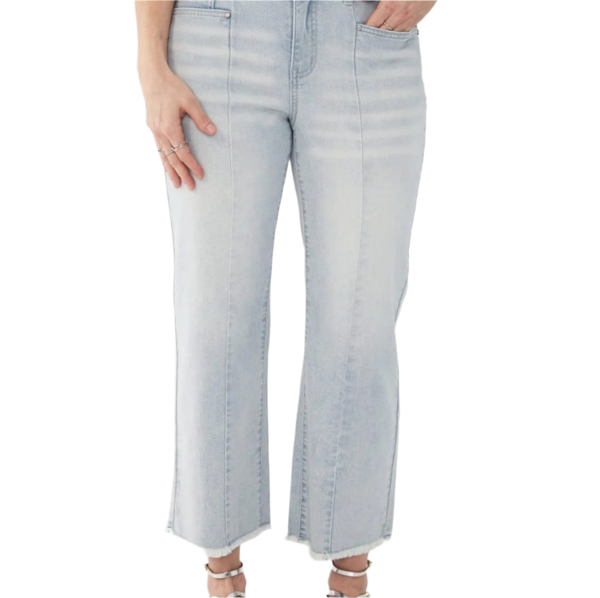 FDJ Olivia Straight Crop Powder Wash Jeans 2133843