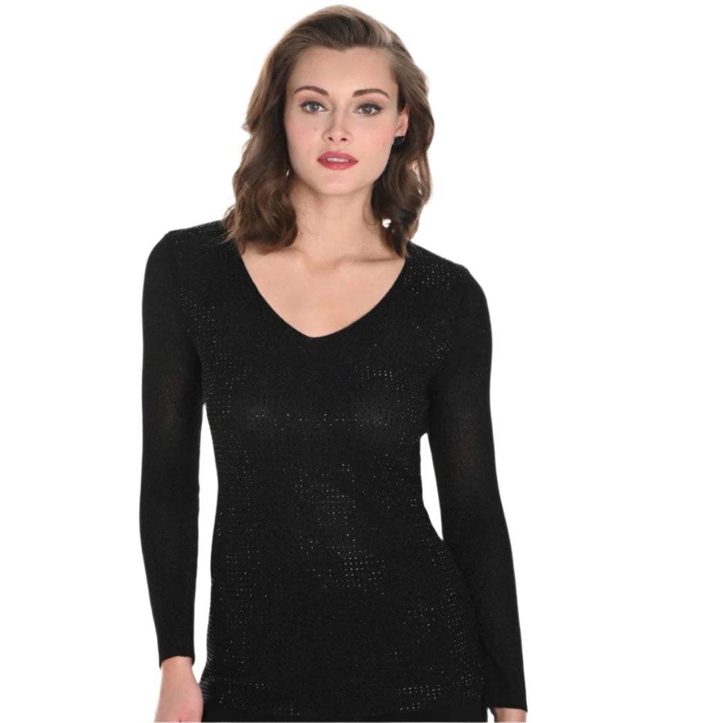 Frank Lyman Front Glitter Top 244607U