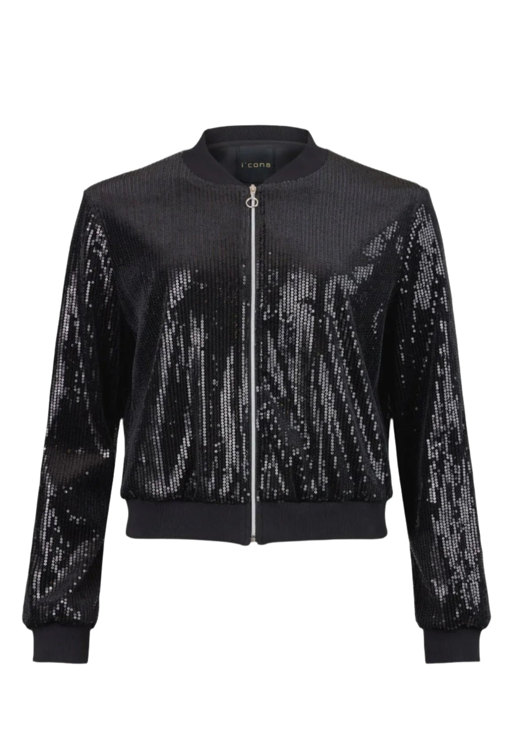 I'CONA Sequin Moto Jacket 67287