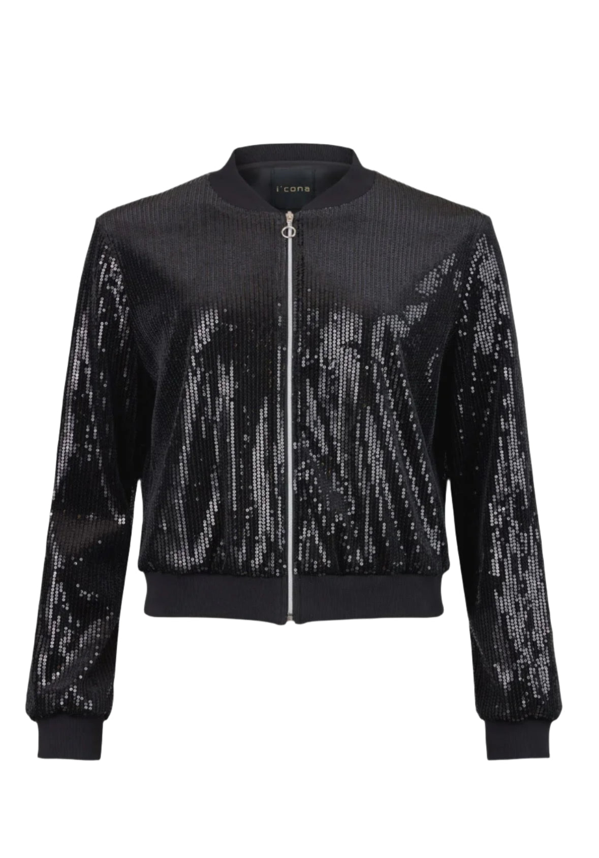 I'CONA Sequin Moto Jacket 67287