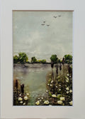 Trish McFerran Cattails Encaustic Print