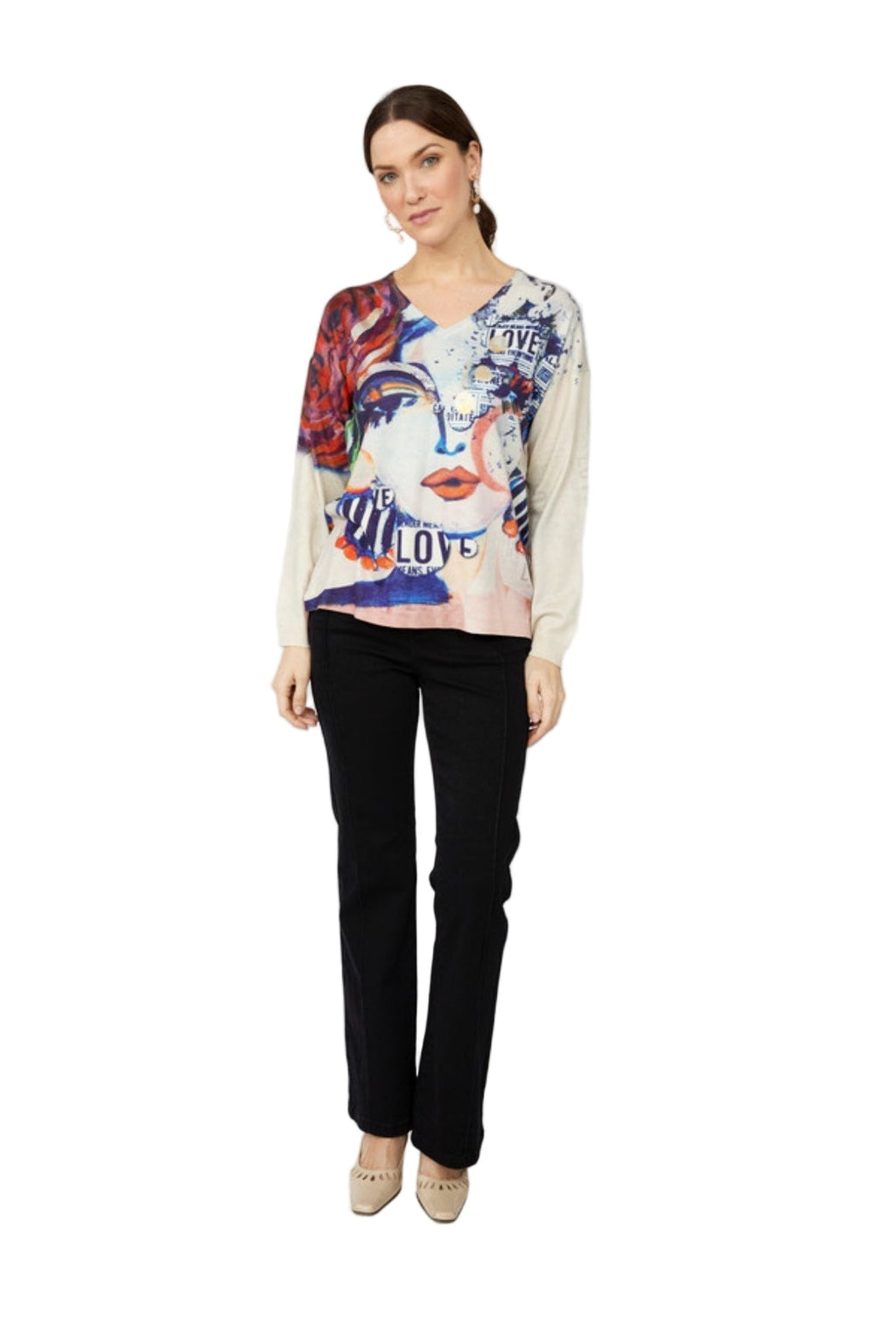 Frank Lyman Artsy Top 253816