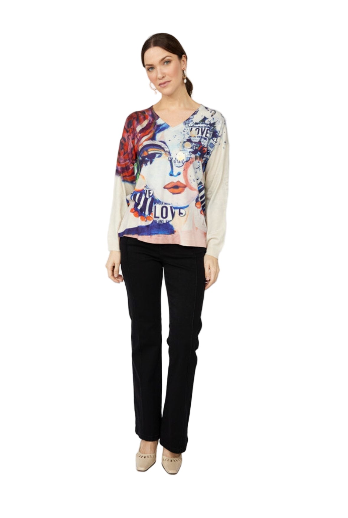 Frank Lyman Artsy Top 253816