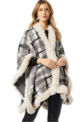Coco + Carmen Everleigh Wrap with Faux Fur Trim