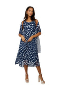 Compli K Polka Dot Dress & Shawl 50115